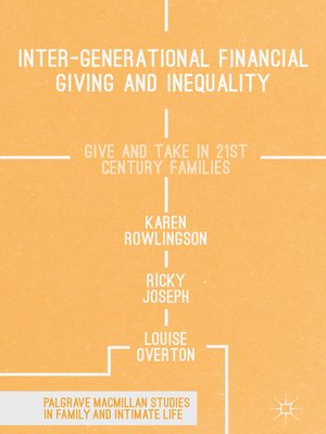 cover image of Inter-generational Financial Giving and Inequality